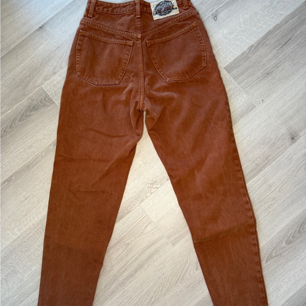 Vintage Request Brown Jeans 30 Y2K Amber Denim Straight Leg 90s
